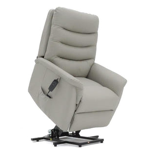 Avante Stirling Lift & Recline Petite Leather Arm Chair - Beach