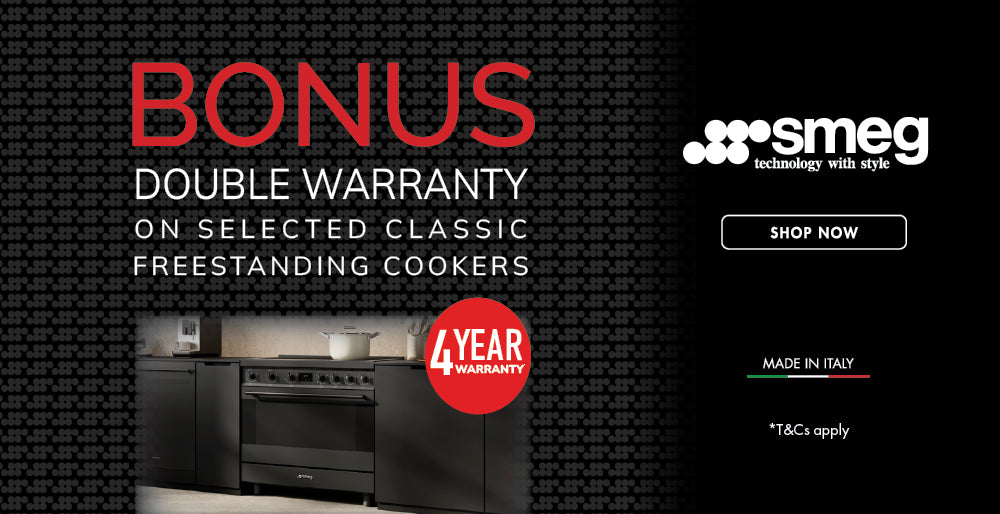 Smeg Bonus Double Warranty on select Freestanding Cookers 