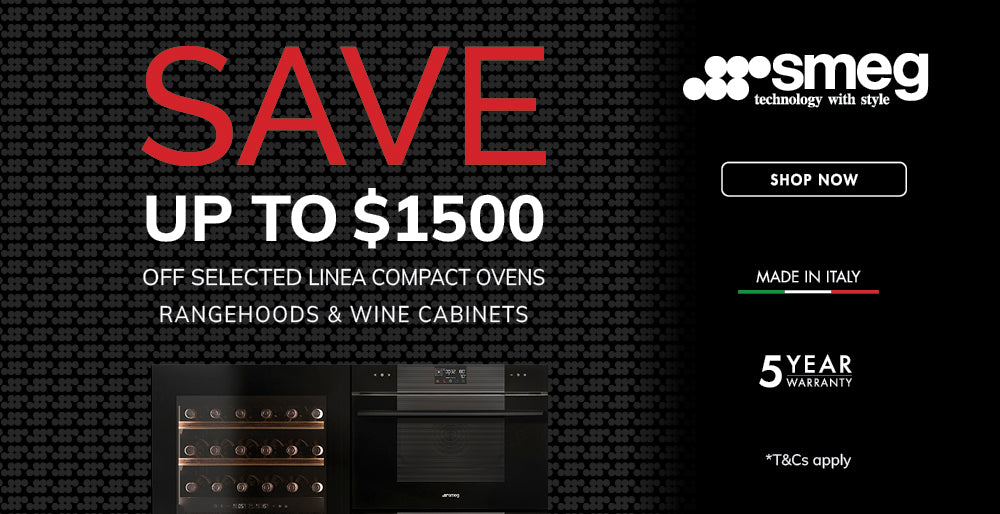Save up to $1500 on Smeg Built In Kitchens