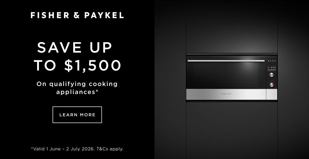 Save up to $1500 on select Fisher & Paykel Cooking