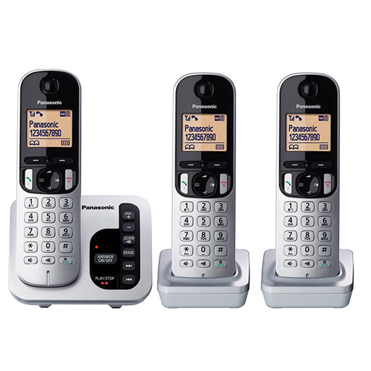 Panasonic Cordless Telephone Speakerphone, Caller Id - 3PK
