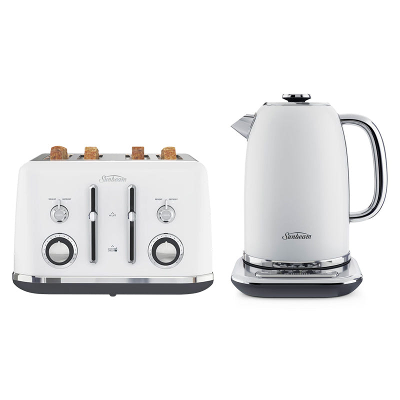 Stan Toaster Sunbeam White KE2800W Kettle & TA2740W Toaster Bundle – Stan Cash