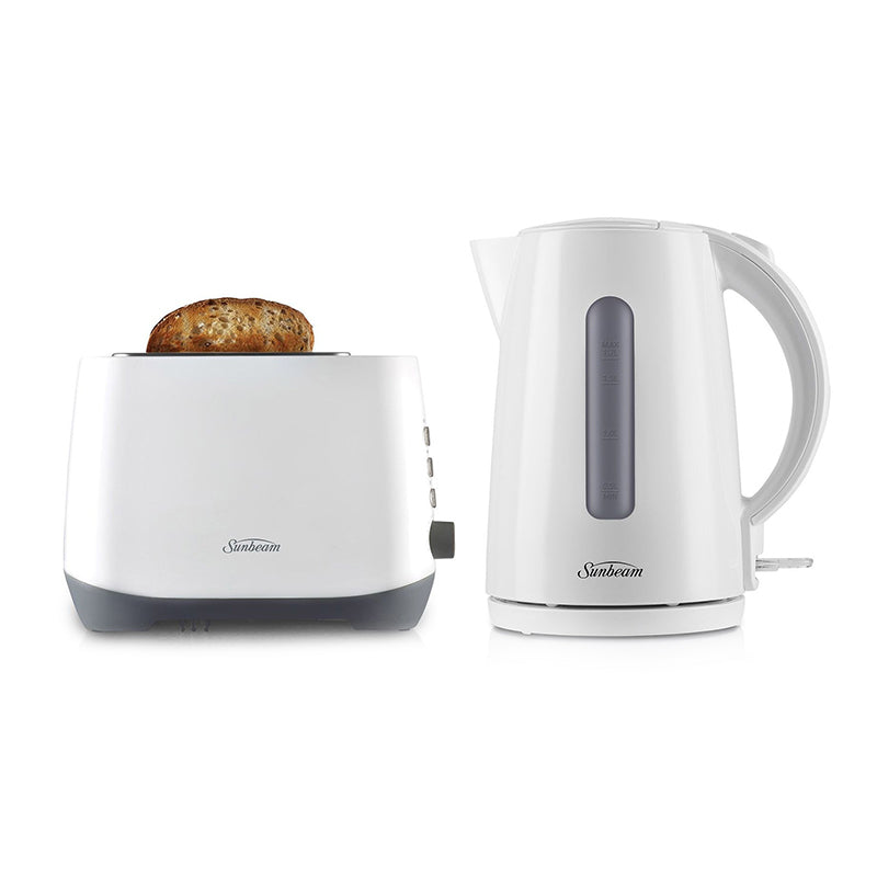 Sunbeam Toaster & Kettle Pack - White