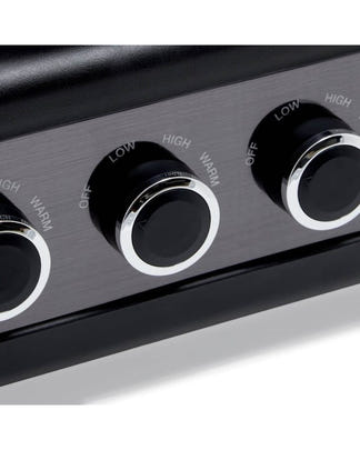 Westinghouse 3x2.5-Litre 3-Pot Slow Cooker - Black Stainless Steel