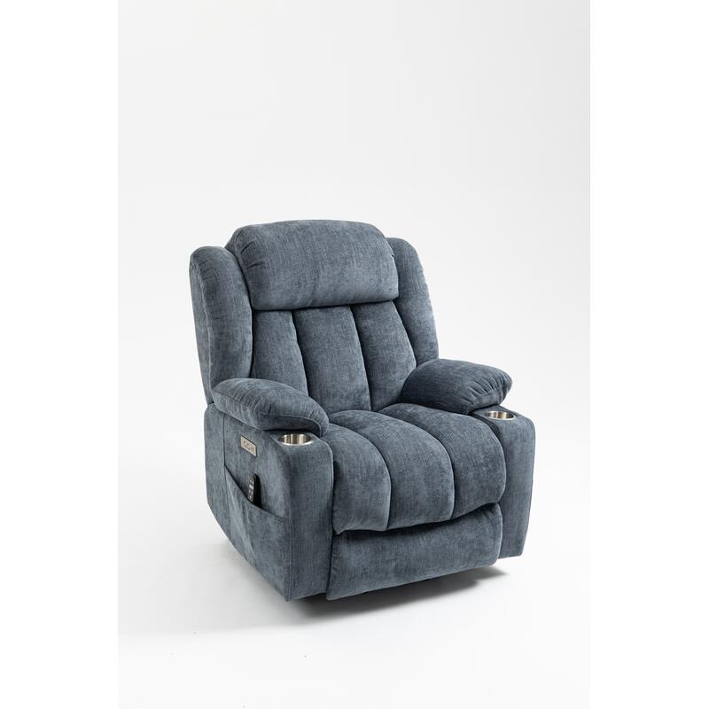 Avante Chelsea Lift & Recline Arm Chair in Cobalt Fabric - Standard Sized