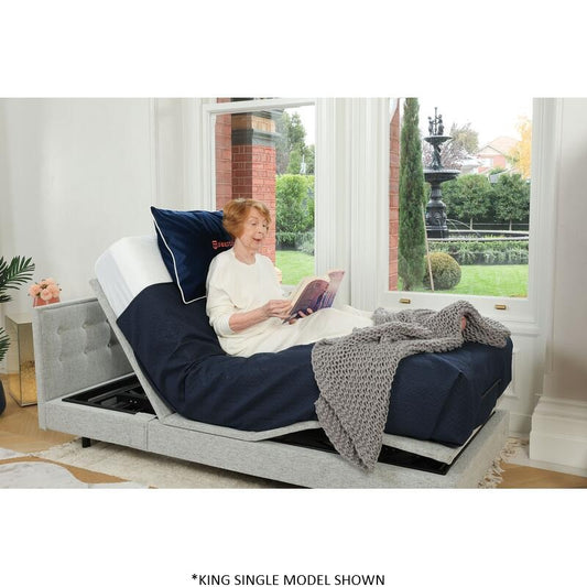 Sleeptite Sirius Adjustable Bed Base - Long Single - Stone
