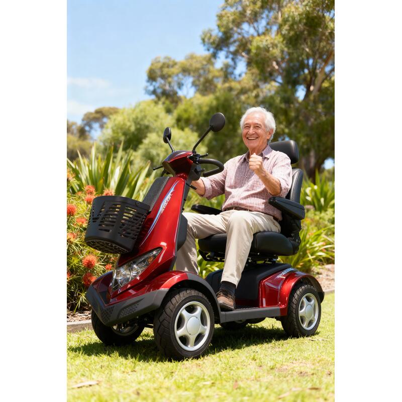 Avante Velira Aviator Mobility Scooter w/ 70AH Battery - Red