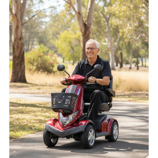 Avante Velira Aviator Mobility Scooter w/ 70AH Battery - Red