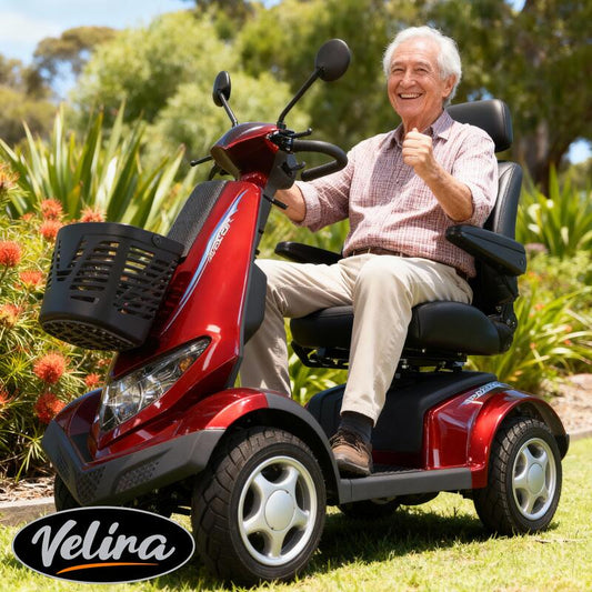 Avante Velira Aviator Mobility Scooter w/ 70AH Battery - Red