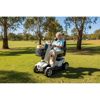 Velira Glide Scooter (with 33Ah Battery) - White