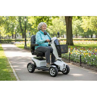 Velira Glide Scooter (with 33Ah Battery) - White