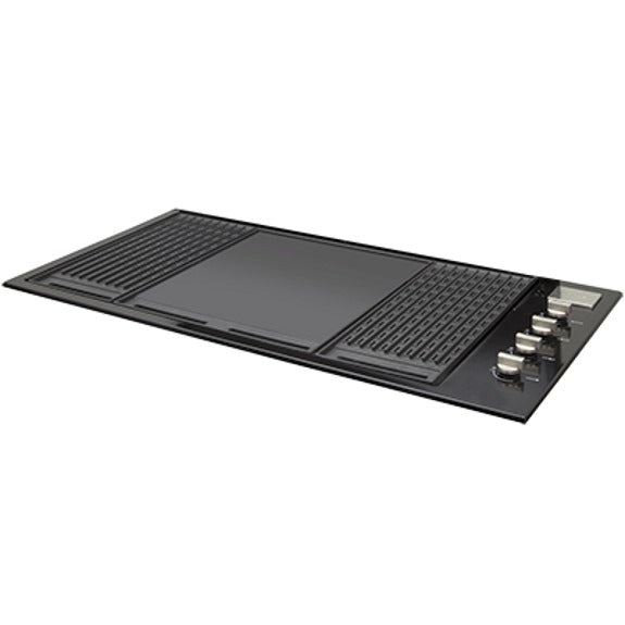 Artusi 4 Burner Built-In Gas BBQ - Black Enamel