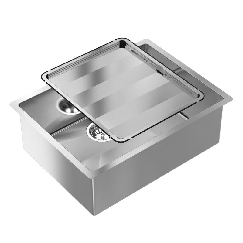 Abey 590X44 Piazza SGL BWL - Stainless Steel