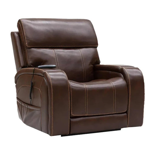 Theorem Abingdon Lift & Recline Leather Armchair - Coffee
