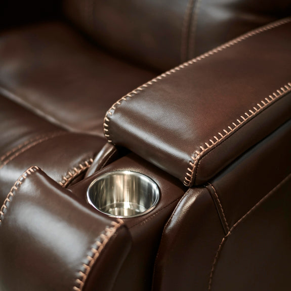 Theorem Abingdon Lift & Recline Leather Armchair - Coffee
