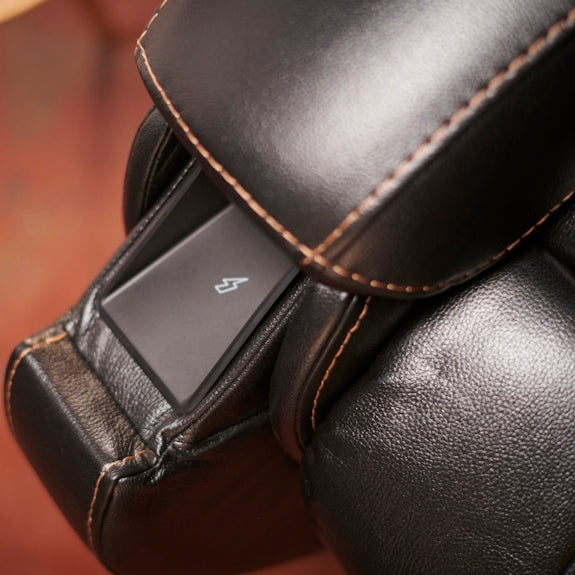 Theorem Abingdon Lift & Recline Leather Armchair - Coffee