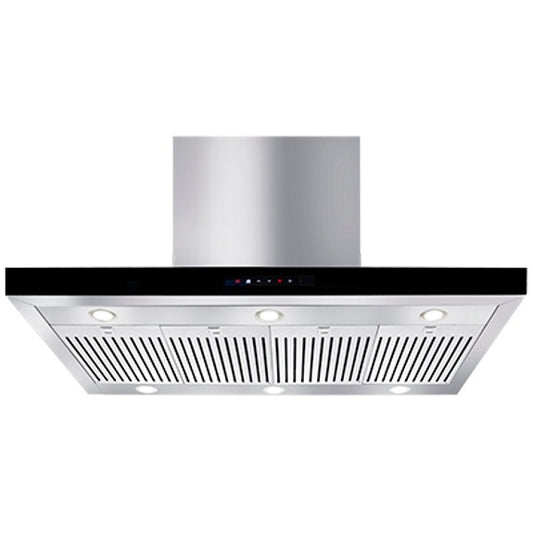 Artusi 120cm Wall Mounted BBQ Rangehood - Black Facia