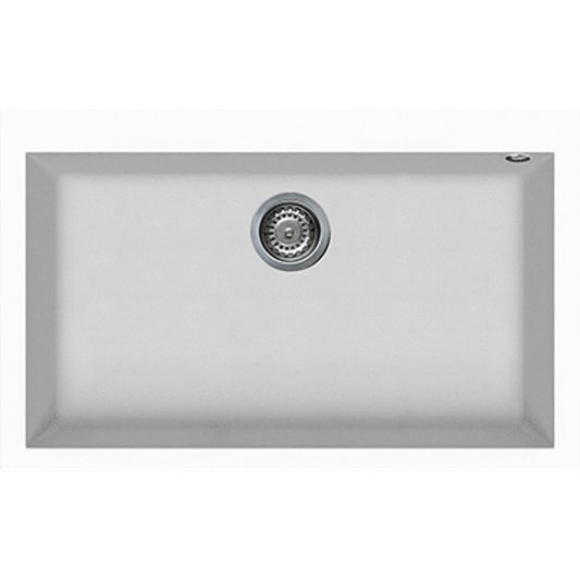 Artusi Granitek Single Bowl Sink - White