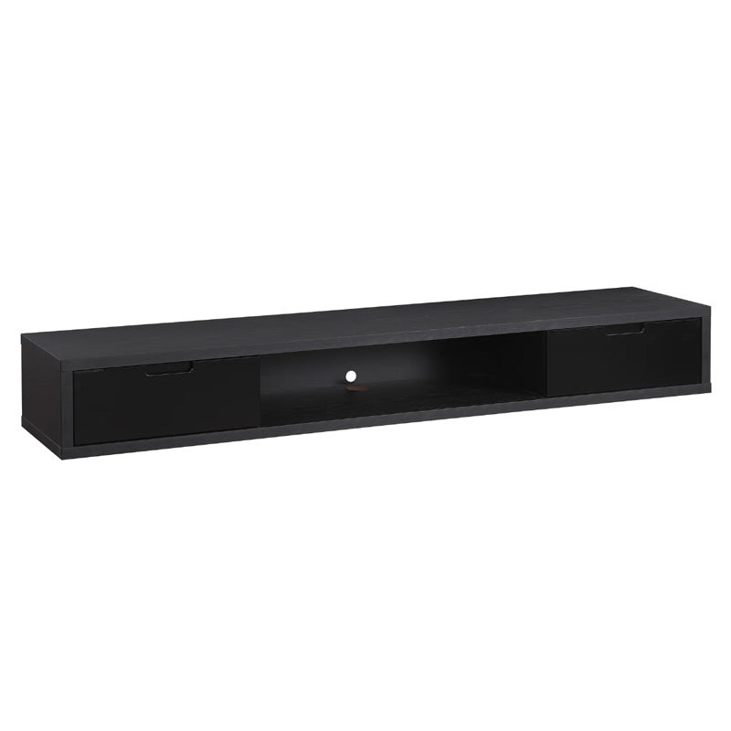 Air 1800mm Wall Mount Entertainment Unit - Black Oak