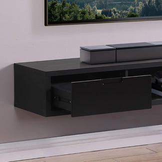 Air 1800mm Wall Mount Entertainment Unit - Black Oak