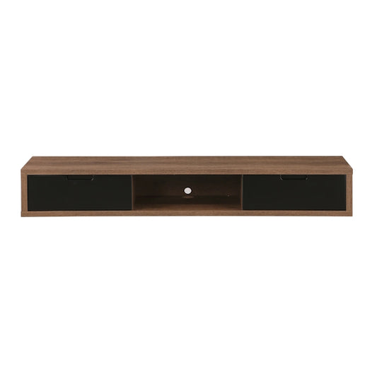 Air 1500mm Wall Mount Entertainment Unit - Dark Oak/Black
