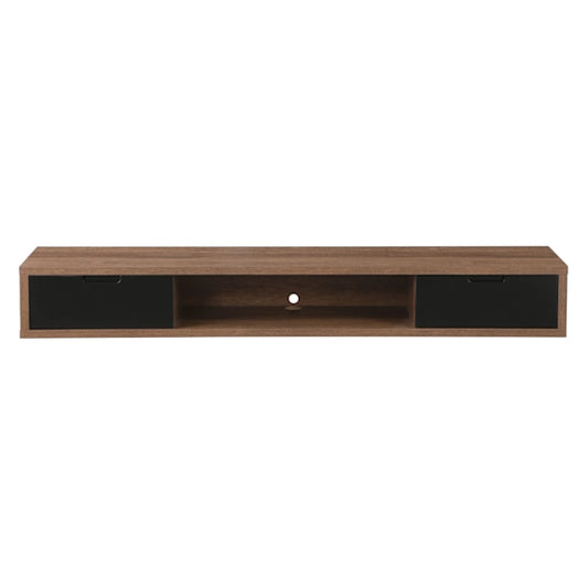 Air 1800mm Wall Mount Entertainment Unit - Dark Oak/Black