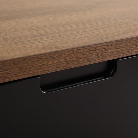 Air 1800mm Wall Mount Entertainment Unit - Dark Oak/Black