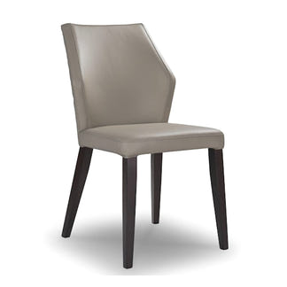 Aires Leather Dining Chair - Grey