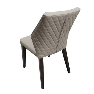 Aires Leather Dining Chair - Grey