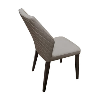 Aires Leather Dining Chair - Grey