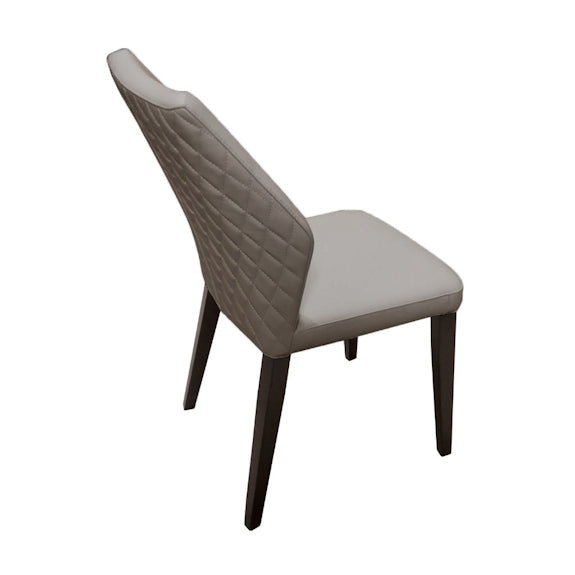 Aires Leather Dining Chair - Grey