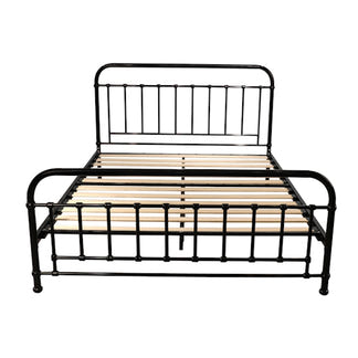Akira Double Metal Bed - Black