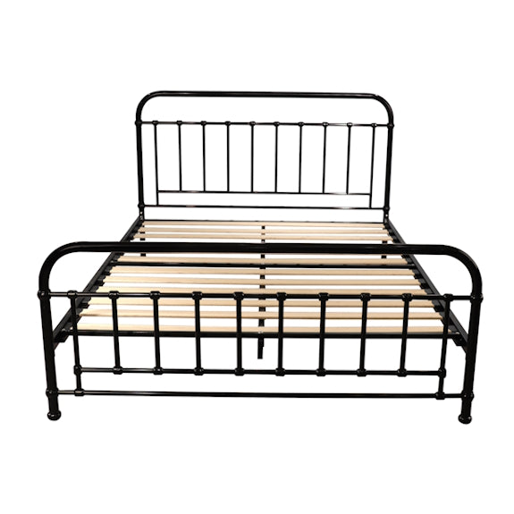 Akira Double Metal Bed - Black