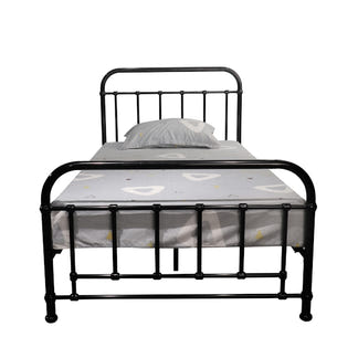 Akira King Single Metal Bed - Black