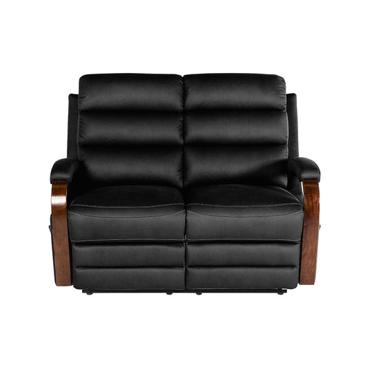 Alamo 2 Seater Fabric Recliner - Jet
