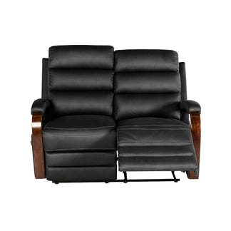 Alamo 2 Seater Fabric Recliner - Jet