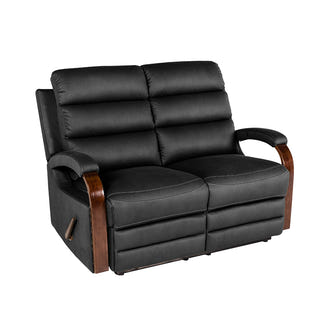 Alamo 2 Seater Fabric Recliner - Jet