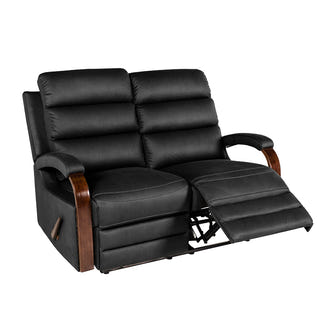 Alamo 2 Seater Fabric Recliner - Jet