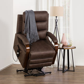 Alamo Fabric Lift Chair - Graphite