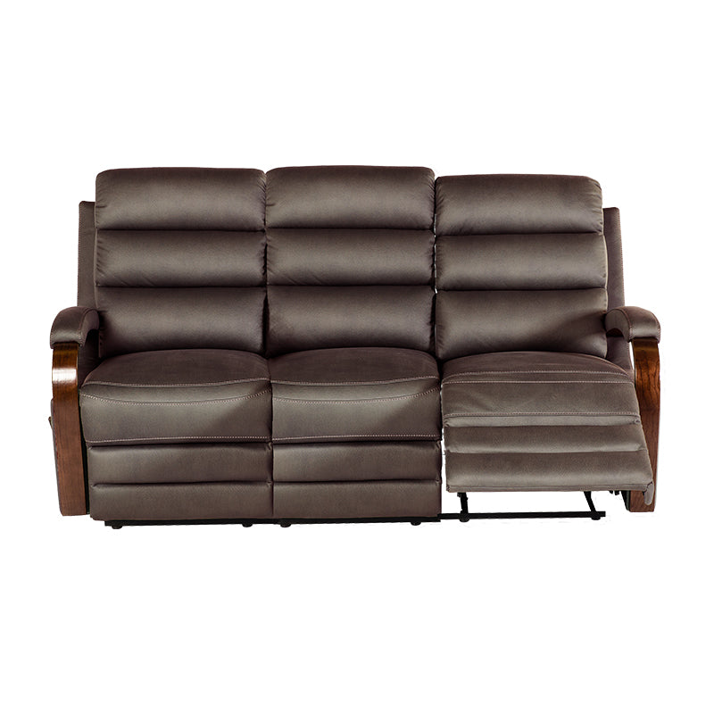 Alamo 3 Seater Fabric Recliner - Graphite