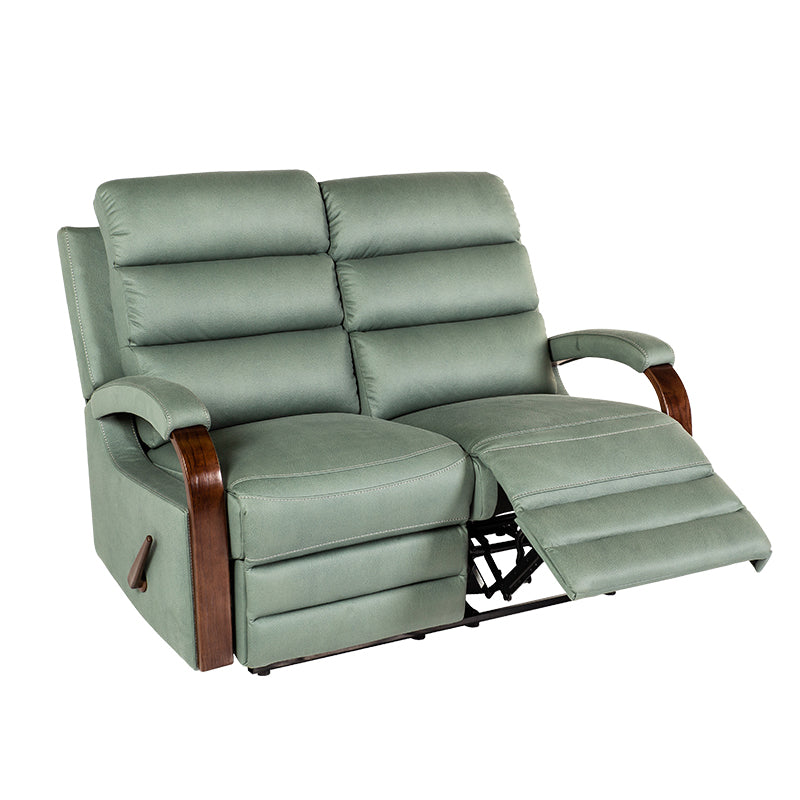 Alamo 2 Seater Fabric Recliner - Avocado