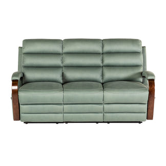 Alamo 3 Seater Fabric Recliner - Avocado