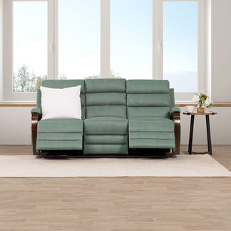 Alamo 3 Seater Fabric Recliner - Avocado