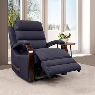 Alamo Fabric Recliner - Navy