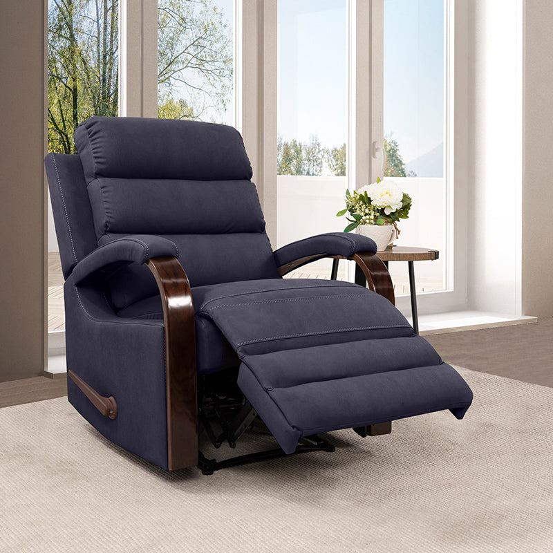 Alamo Fabric Recliner - Navy