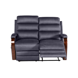 Alamo 2 Seater Fabric Recliner - Navy