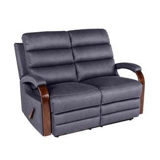 Alamo 2 Seater Fabric Recliner - Navy
