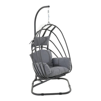 Alcatraz Hanging Egg Chair - Grey