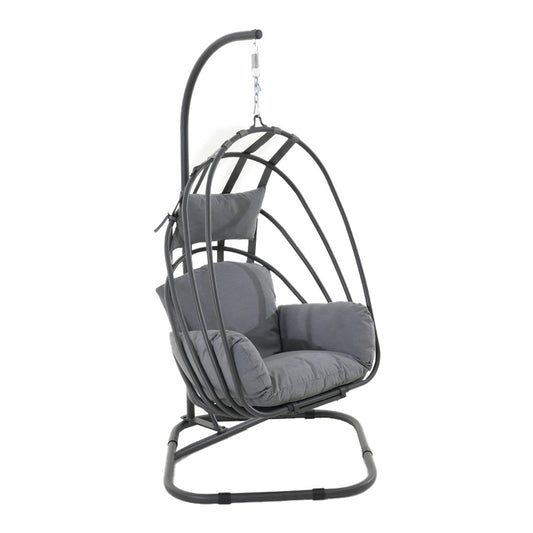 Alcatraz Hanging Egg Chair - Grey