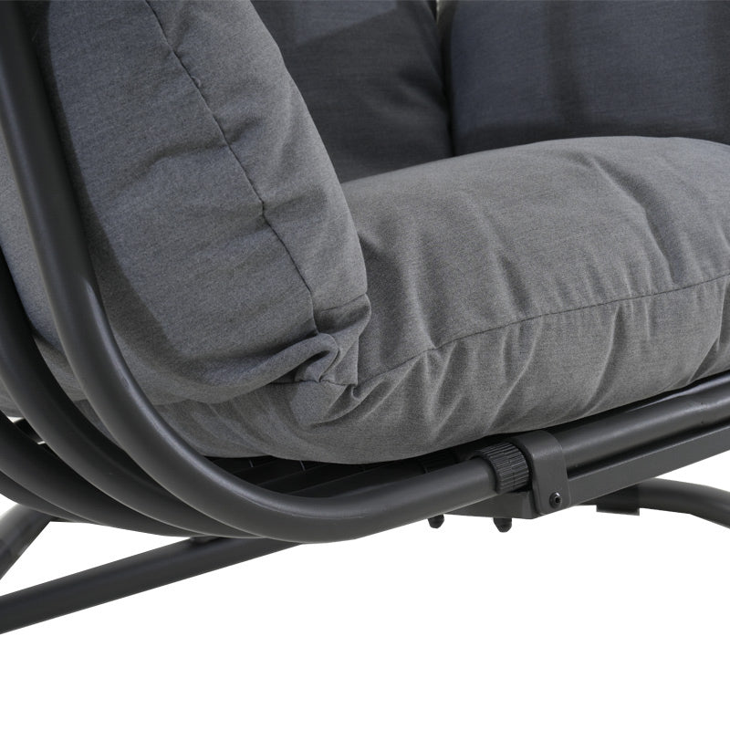 Alcatraz Hanging Egg Chair - Grey